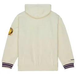 Men Mitchell & Ness Hoodies & Sweatshirts-Chainstitch Heavyweight Hoodie Retro Los Angeles Lakers