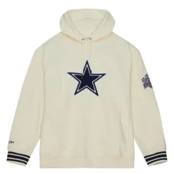 Men Mitchell & Ness Hoodies & Sweatshirts-Chainstitch Heavyweight Hoodie Retro Dallas Cowboys