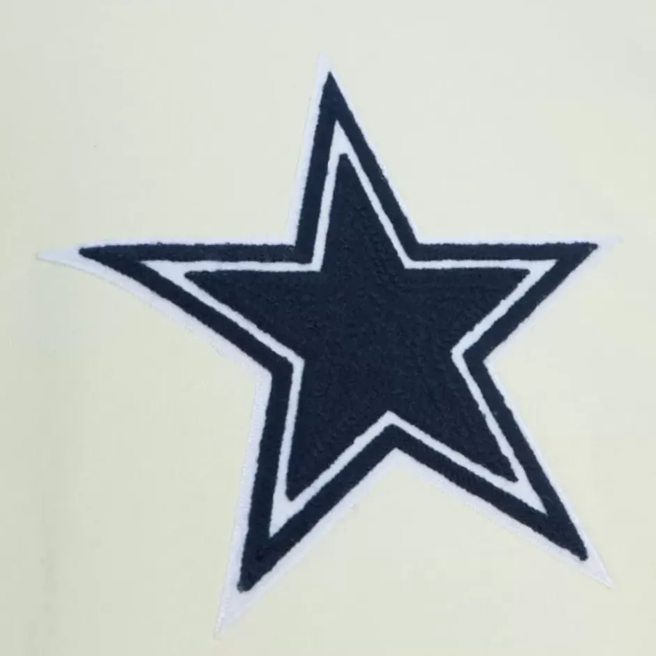 Men Mitchell & Ness Hoodies & Sweatshirts-Chainstitch Heavyweight Hoodie Retro Dallas Cowboys