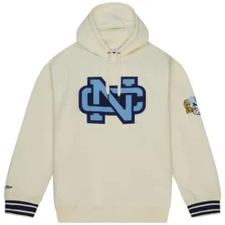 Men Mitchell & Ness Hoodies & Sweatshirts-Chainstitch Heavyweight Hoodie Retro University Of North Carolina