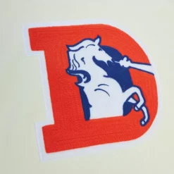 Men Mitchell & Ness Hoodies & Sweatshirts-Chainstitch Heavyweight Hoodie Retro Denver Broncos