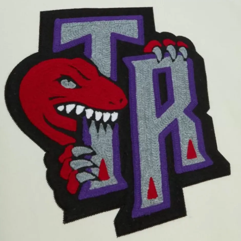 Men Mitchell & Ness Hoodies & Sweatshirts-Chainstitch Heavyweight Hoodie Retro Toronto Raptors