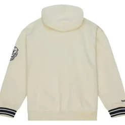 Men Mitchell & Ness Hoodies & Sweatshirts-Chainstitch Heavyweight Hoodie Retro University Of Michigan