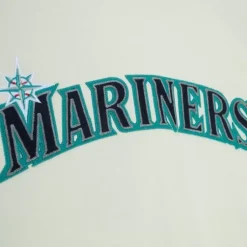 Men Mitchell & Ness Hoodies & Sweatshirts-Chainstitch Heavyweight Hoodie Current Seattle Mariners