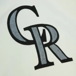 Men Mitchell & Ness Hoodies & Sweatshirts-Chainstitch Heavyweight Hoodie Current Colorado Rockies