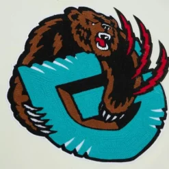 Men Mitchell & Ness Hoodies & Sweatshirts-Chainstitch Heavyweight Hoodie Retro Vancouver Grizzlies