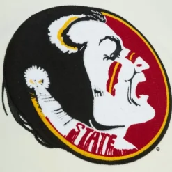 Men Mitchell & Ness Hoodies & Sweatshirts-Chainstitch Heavyweight Hoodie Retro Florida State University