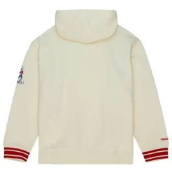 Men Mitchell & Ness Hoodies & Sweatshirts-Chainstitch Heavyweight Hoodie Retro Houston Rockets