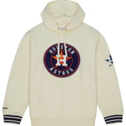Men Mitchell & Ness Hoodies & Sweatshirts-Chainstitch Heavyweight Hoodie Current Houston Astros