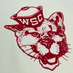 Men Mitchell & Ness Hoodies & Sweatshirts-Chainstitch Heavyweight Hoodie Retro Washington State University