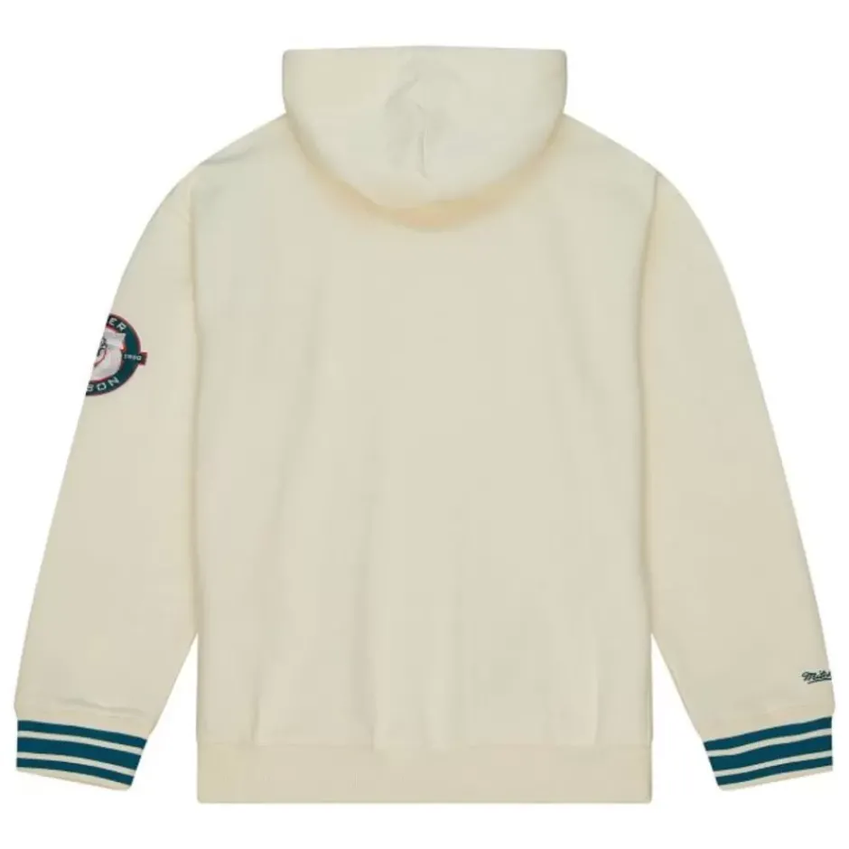 Men Mitchell & Ness Hoodies & Sweatshirts-Chainstitch Heavyweight Hoodie Retro Miami Dolphins