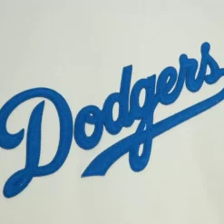 Men Mitchell & Ness Hoodies & Sweatshirts-Chainstitch Heavyweight Hoodie Current Los Angeles Dodgers