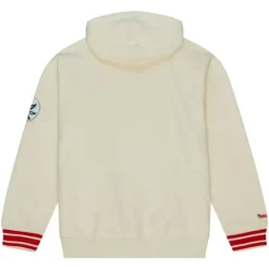 Men Mitchell & Ness Hoodies & Sweatshirts-Chainstitch Heavyweight Hoodie Retro Ohio State