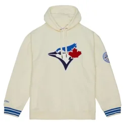 Men Mitchell & Ness Hoodies & Sweatshirts-Chainstitch Heavyweight Hoodie Current Toronto Blue Jays