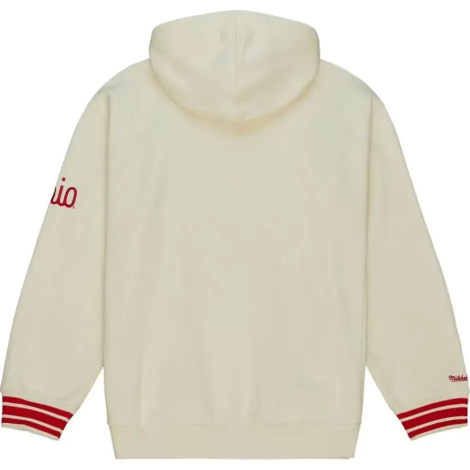 Men Mitchell & Ness Hoodies & Sweatshirts-Chainstitch Heavyweight Hoodie Current Ohio State