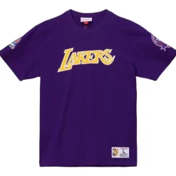 Men Mitchell & Ness T-Shirts & Tops-Champ City Ss Tee Los Angeles Lakers