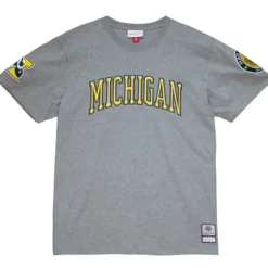 Men Mitchell & Ness T-Shirts & Tops-Champ City S/S Tee University Of Michigan