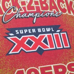 Men Mitchell & Ness T-Shirts & Tops-Champ City Sublimated Ss Tee San Francisco 49Ers