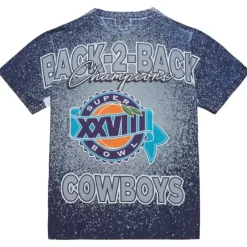 Men Mitchell & Ness T-Shirts & Tops-Champ City Sublimated Ss Tee Dallas Cowboys