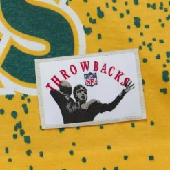 Men Mitchell & Ness T-Shirts & Tops-Champ City Sublimated Ss Tee Green Bay Packers