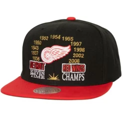 Mitchell & Ness Snapback-Champ Is Here Snapback Vntg Detroit Red Wings