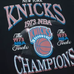 Men Mitchell & Ness T-Shirts & Tops-Champions Era Ss Tee Hwc New York Knicks