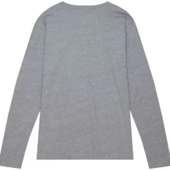 Men Mitchell & Ness T-Shirts & Tops-Chrome Ls Tee University Of Utah