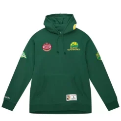 Men Mitchell & Ness Hoodies & Sweatshirts-City Collection Fleece Hoody Seattle Supersonics