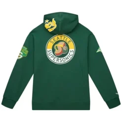 Men Mitchell & Ness Hoodies & Sweatshirts-City Collection Fleece Hoody Seattle Supersonics