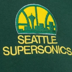 Men Mitchell & Ness Hoodies & Sweatshirts-City Collection Fleece Hoody Seattle Supersonics