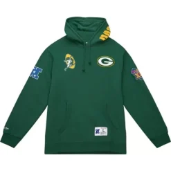 Men Mitchell & Ness Hoodies & Sweatshirts-City Collection Fleece Hoody Green Bay Packers