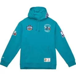 Men Mitchell & Ness Hoodies & Sweatshirts-City Collection Fleece Hoody Charlotte Hornets