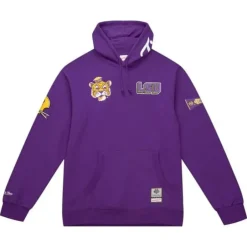 Men Mitchell & Ness Hoodies & Sweatshirts-City Collection Fleece Hoody Louisiana State University