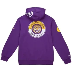 Men Mitchell & Ness Hoodies & Sweatshirts-City Collection Fleece Hoody Louisiana State University