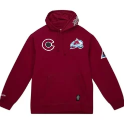 Men Mitchell & Ness Hoodies & Sweatshirts-City Collection Fleece Hoody Colorado Avalanche