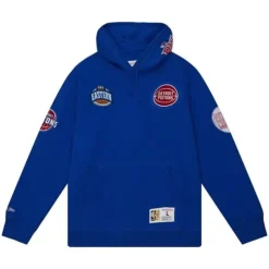 Men Mitchell & Ness Hoodies & Sweatshirts-City Collection Fleece Hoody Detroit Pistons