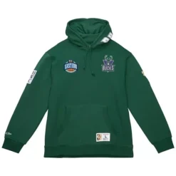 Men Mitchell & Ness Hoodies & Sweatshirts-City Collection Fleece Hoody Milwaukee Bucks