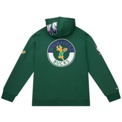 Men Mitchell & Ness Hoodies & Sweatshirts-City Collection Fleece Hoody Milwaukee Bucks