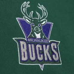 Men Mitchell & Ness Hoodies & Sweatshirts-City Collection Fleece Hoody Milwaukee Bucks