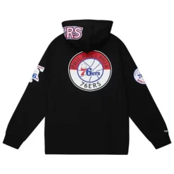Men Mitchell & Ness Hoodies & Sweatshirts-City Collection Fleece Hoody Philadelphia 76Ers