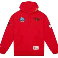 Men Mitchell & Ness Hoodies & Sweatshirts-City Collection Fleece Hoody Atlanta Hawks