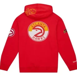 Men Mitchell & Ness Hoodies & Sweatshirts-City Collection Fleece Hoody Atlanta Hawks