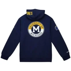 Men Mitchell & Ness Hoodies & Sweatshirts-City Collection Fleece Hoody University Of Michigan