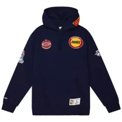 Men Mitchell & Ness Hoodies & Sweatshirts-City Collection Fleece Hoody Houston Rockets