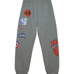 Men Mitchell & Ness Shorts-City Collection Fleece Pants New York Knicks