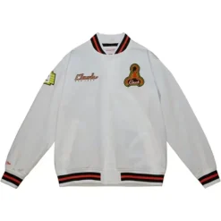 Men Mitchell & Ness Jackets & Outerwear-City Collection Lightweight Satin Jacket San Jose Clash