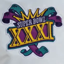 Men Mitchell & Ness Jackets & Outerwear-City Collection Lightweight Satin Jacket Green Bay Packers