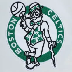 Men Mitchell & Ness Jackets & Outerwear-City Collection Lightweight Satin Jacket Boston Celtics