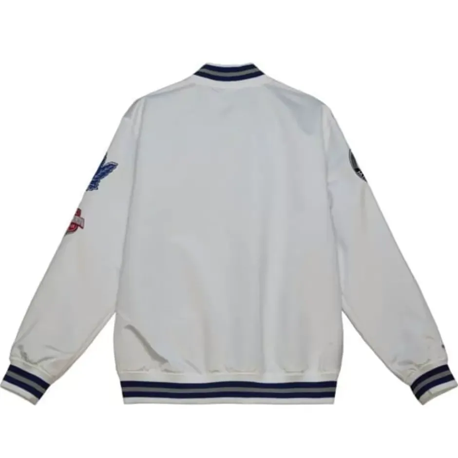 Men Mitchell & Ness Jackets & Outerwear-City Collection Lightweight Satin Jacket Toronto Maple Leafs