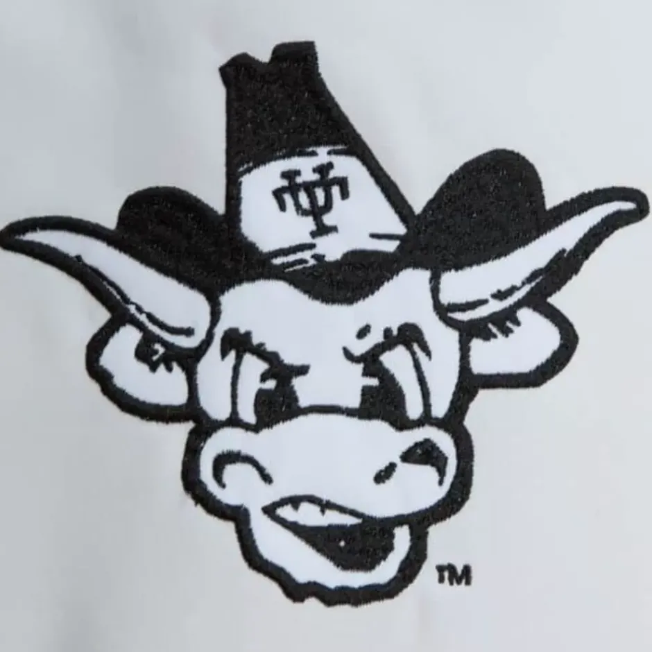 Men Mitchell & Ness Jackets & Outerwear-City Collection Lightweight Satin Jacket University Of Texas At Austin